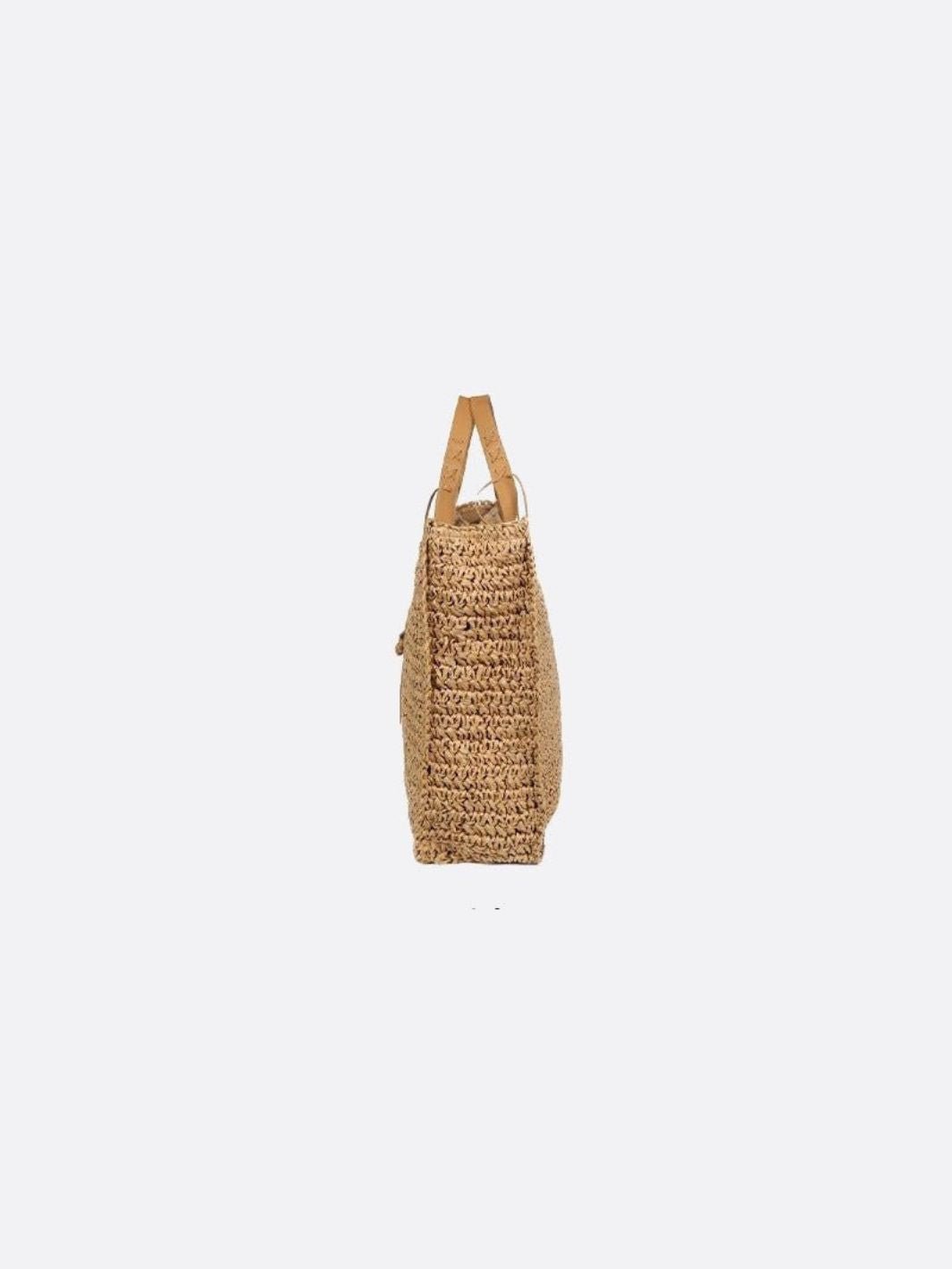 Large straw tote bag