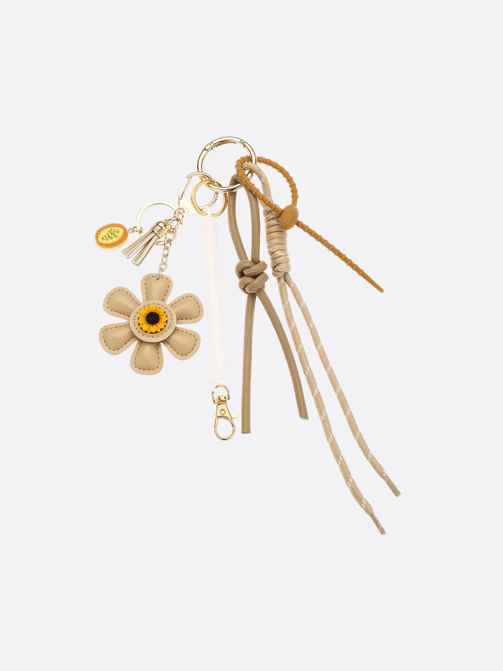 pendentif pour sac à main beige