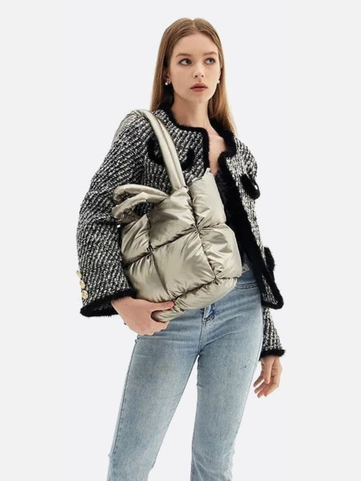 Sac cabas métallisé